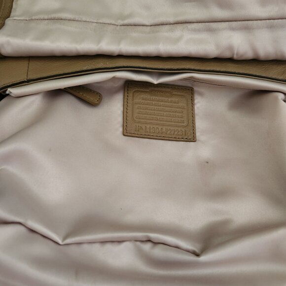 Euc Coach Campbell  All Tan Leather Satchel Handbag Purse - Picture 15 of 16